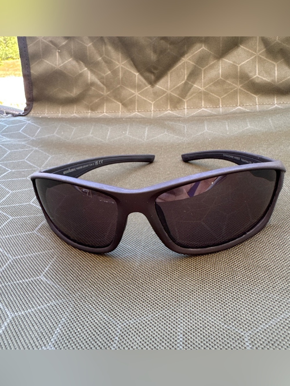 Foster Grant Ironman Relentless polarized Black Impact Resistant Wrap Sunglasses